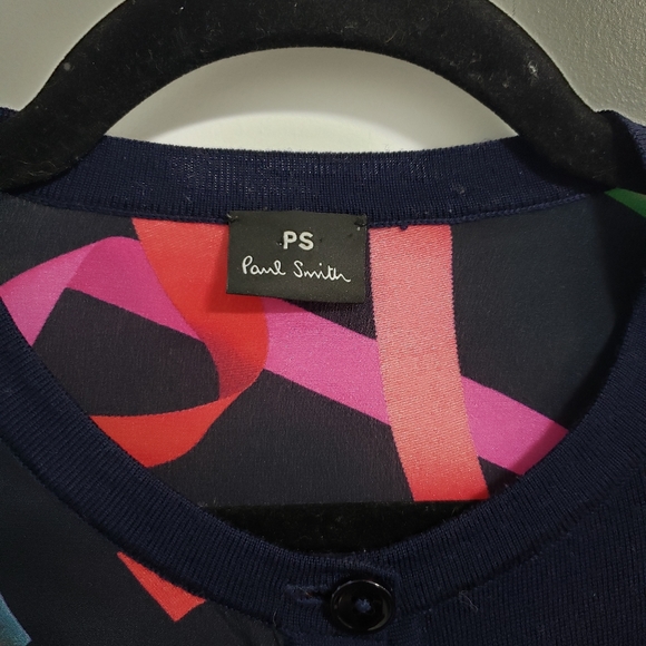 PAUL SMITH Ribbons Navy Wool Cardigan - Picture 11 of 16